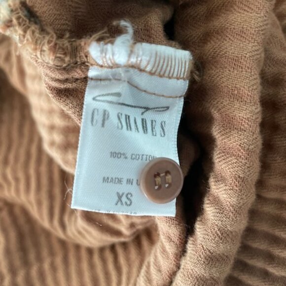 Free People x CP Shades Tunic Flannel Plaid Y2K Grunge $268 Beige Brown Like New - Picture 13 of 16